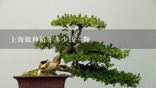 上海做种植牙多少钱1颗