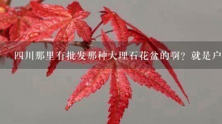 4川那里有批发那种大理石花盆的啊？就是户外景观花盆那种，求联系方式！