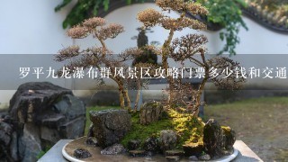 罗平9龙瀑布群风景区攻略门票多少钱和交通攻略