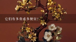 它们有多贵或多便宜？