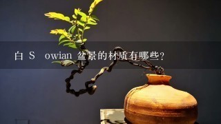 白 Słowian 盆景的材质有哪些?